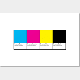 CMYK Color Book Pages Posters and Art